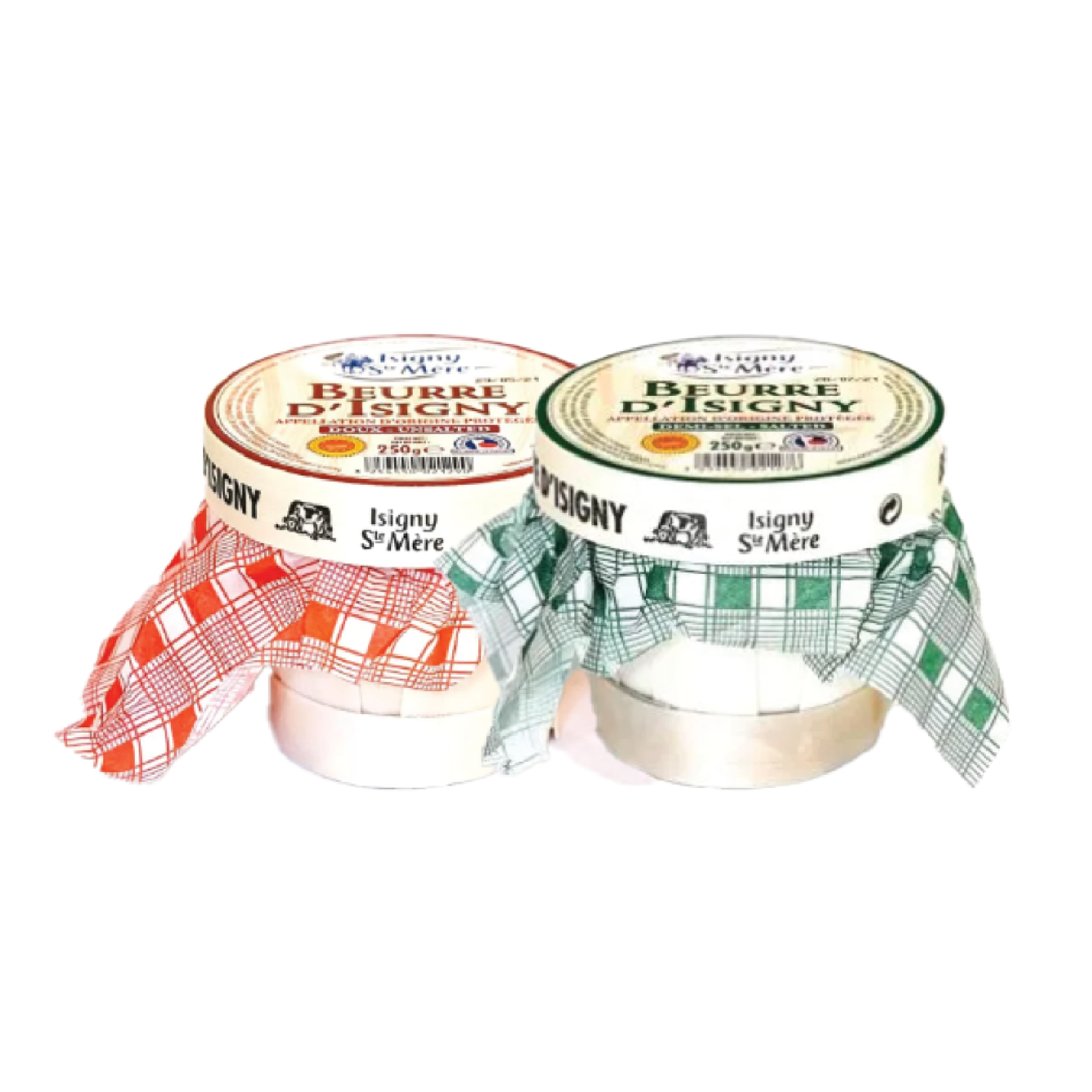 Isigny AOP Butter in basket, unsalted