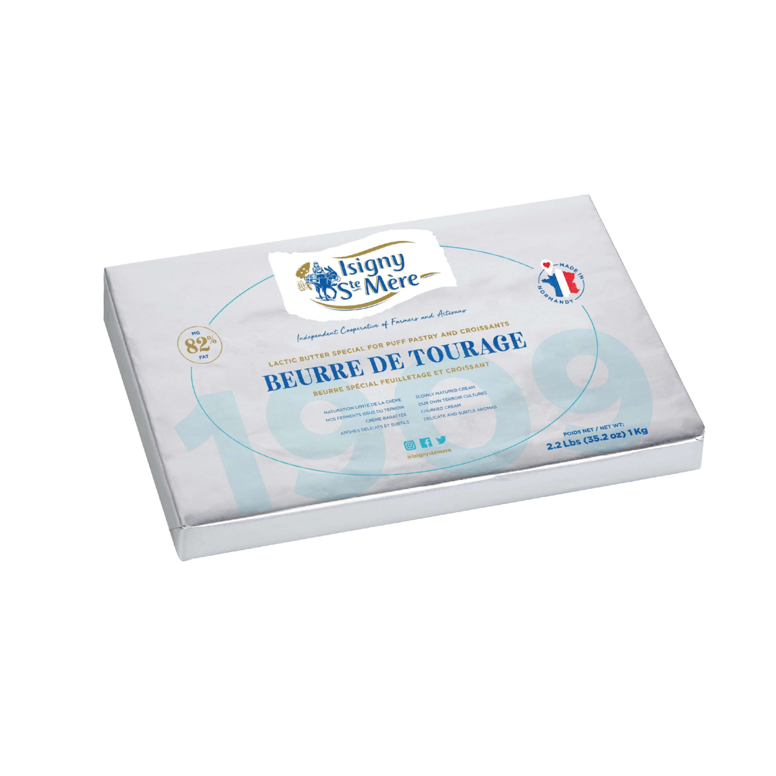 Isigny NAOP Butter Sheets 1kg