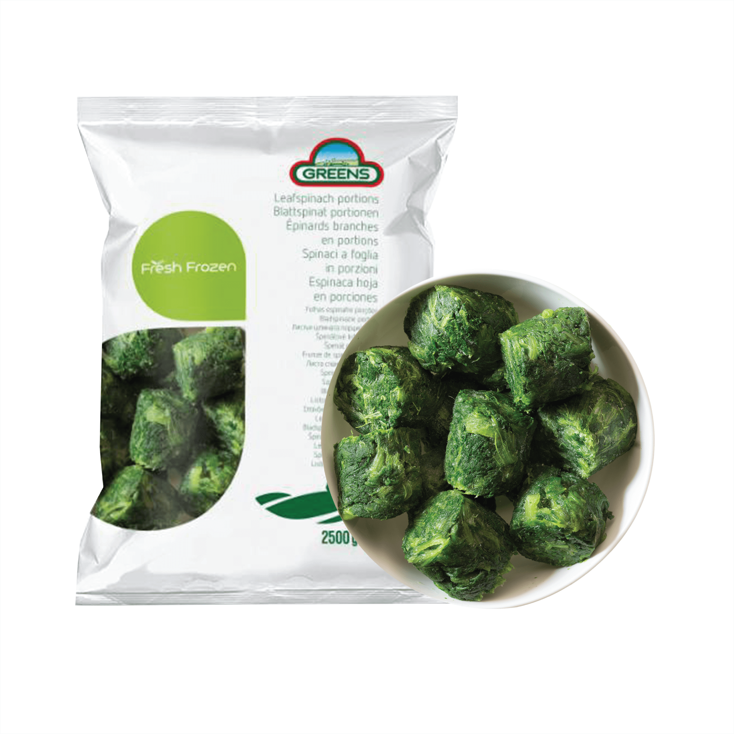 Spinach Leaf Portions